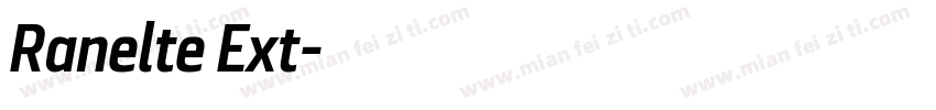 Ranelte Ext字体转换